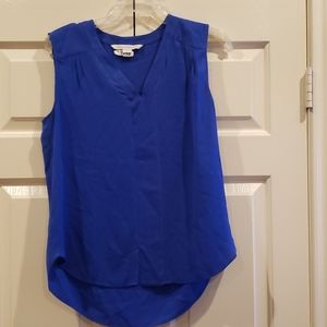 Diane Von Furstenberg silk blue top S